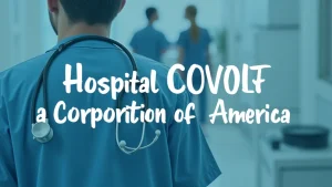 The image shows a modern hospital building, a key element in understanding Hospital Corporation of America Explained.