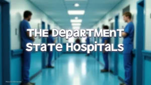 The image shows a professional building exterior, suggesting the topic of Understanding The Department Of State Hospitals.